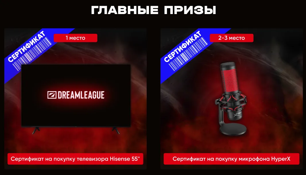 Призы в конкурсе