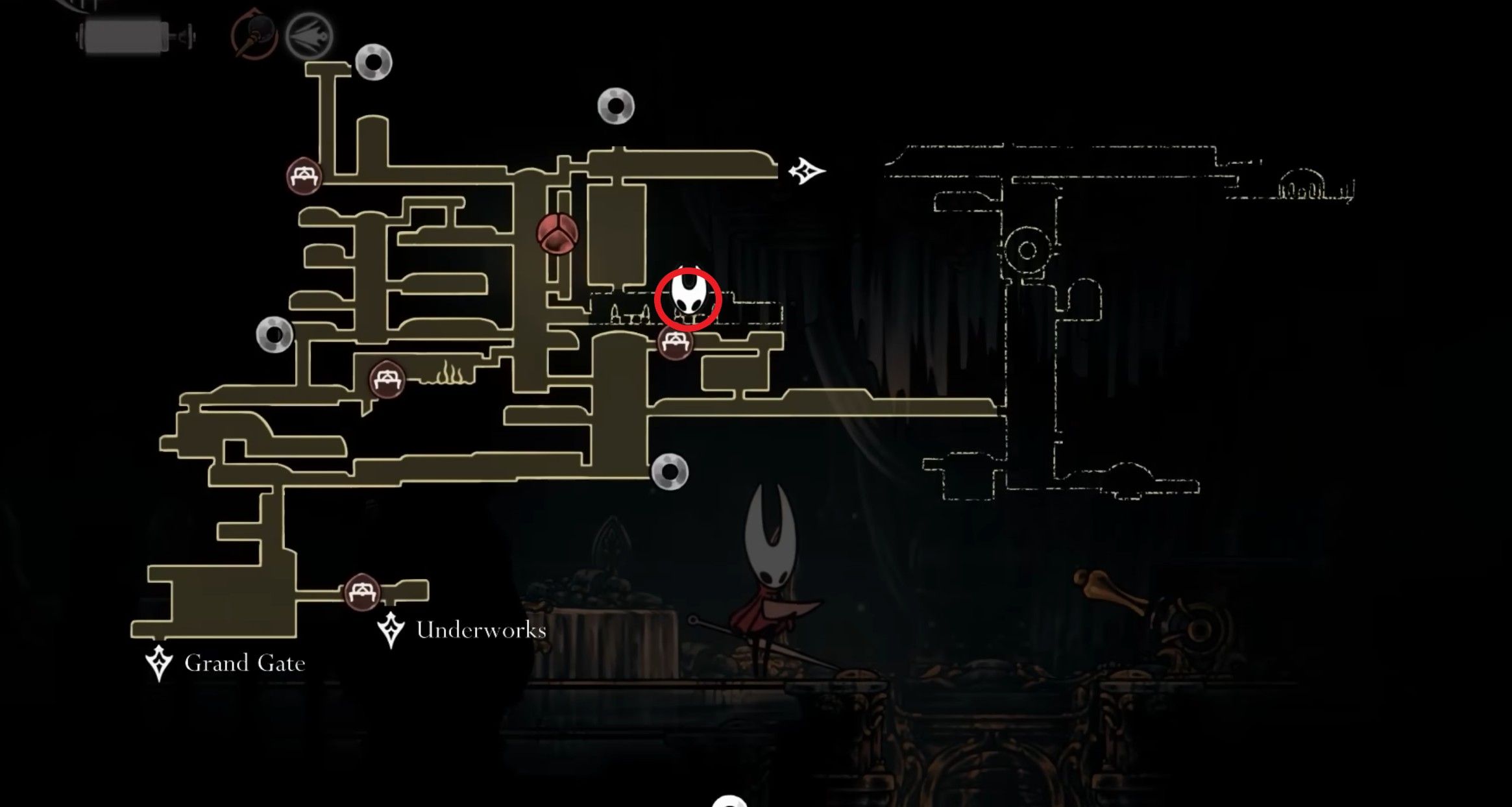 Скриншот из игры Hollow Knight: Silksong