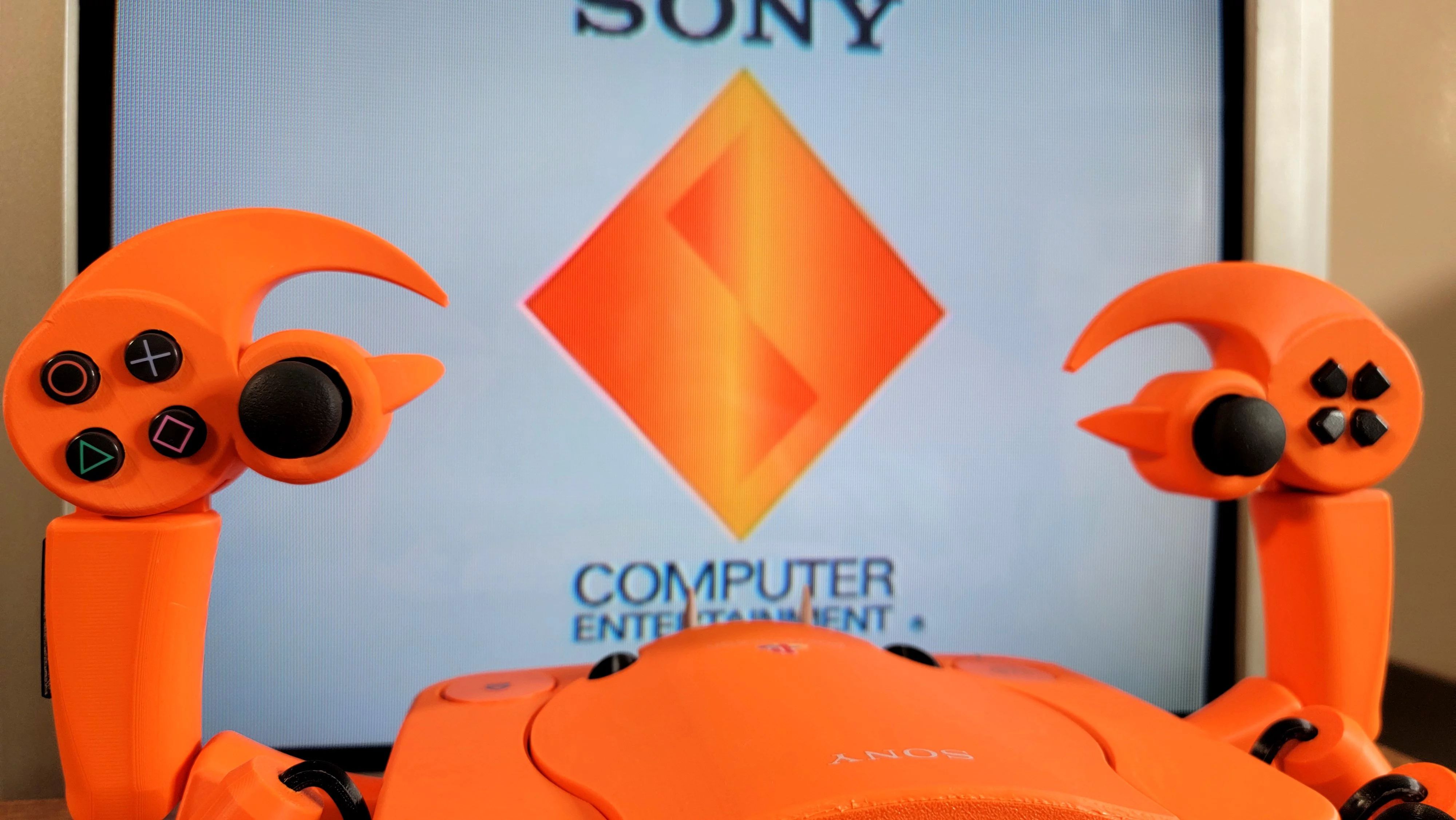 Консоль PlayStation в виде краба от GingerOfMods по концепт-арту Anh Dang. Источник изображения: x.com/GingerOfMods