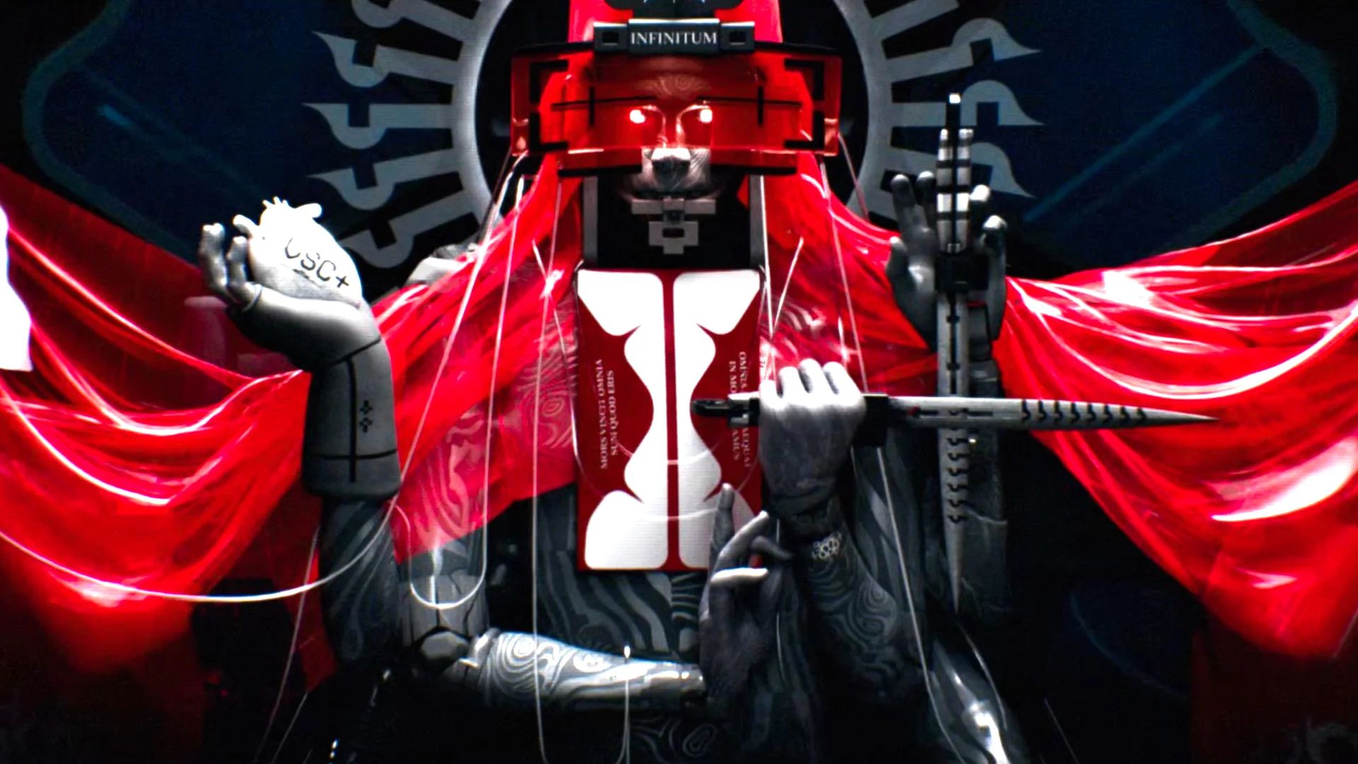 Связываются с игроком весьма колоритные персонажи. Скриншот из Marathon. Источник: Bungie