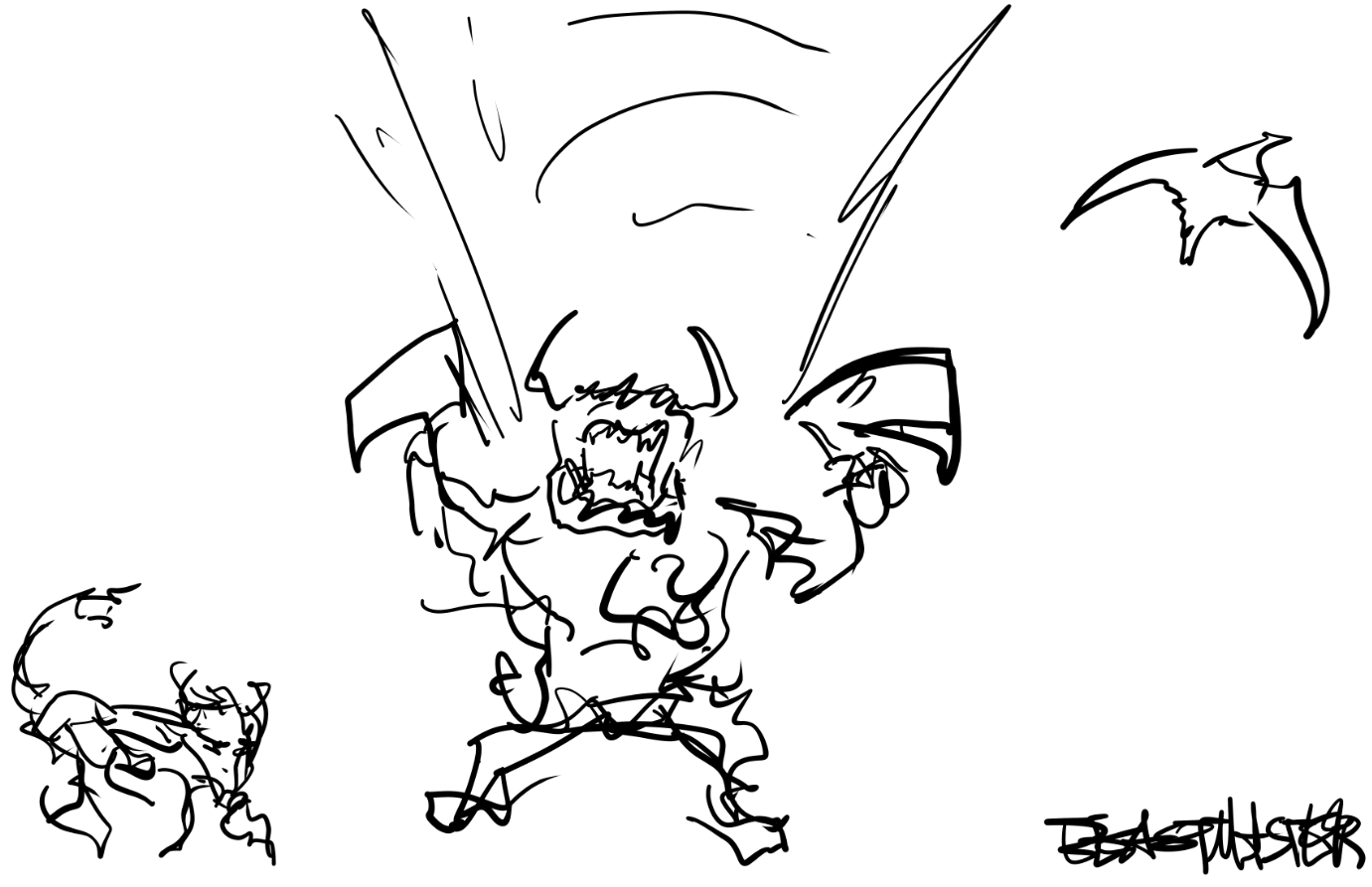 Рисунки героев Dota 2 за минуту. Автор: LiquidEV. Источник: imgur.com