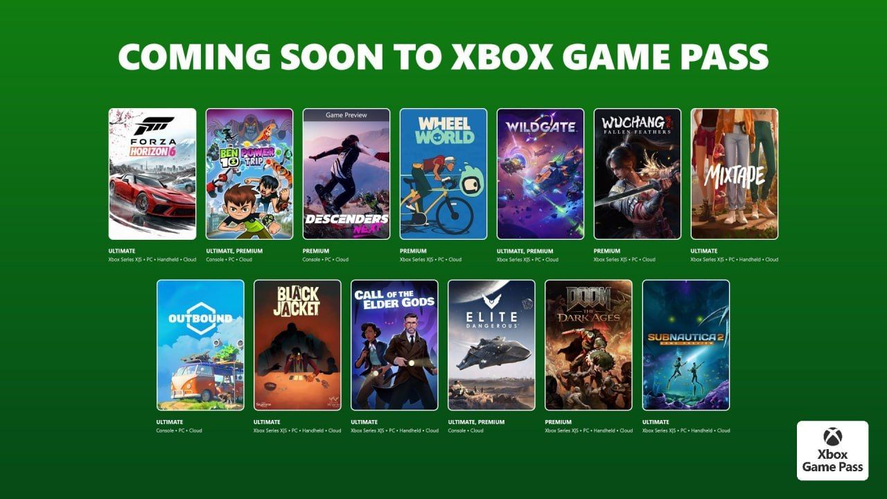 Игры, которые пополнят Xbox Game Pass в мае. Источник: Xbox 