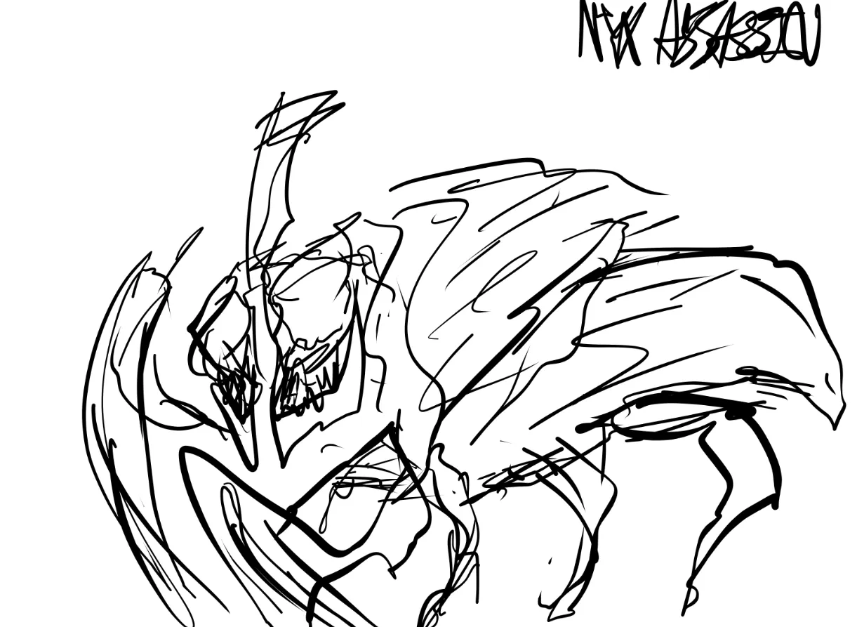 Рисунки героев Dota 2 за минуту. Автор: LiquidEV. Источник: imgur.com