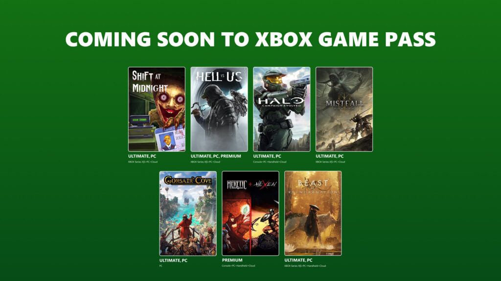 Новые игры в Game Pass. Источник: Xbox Wire