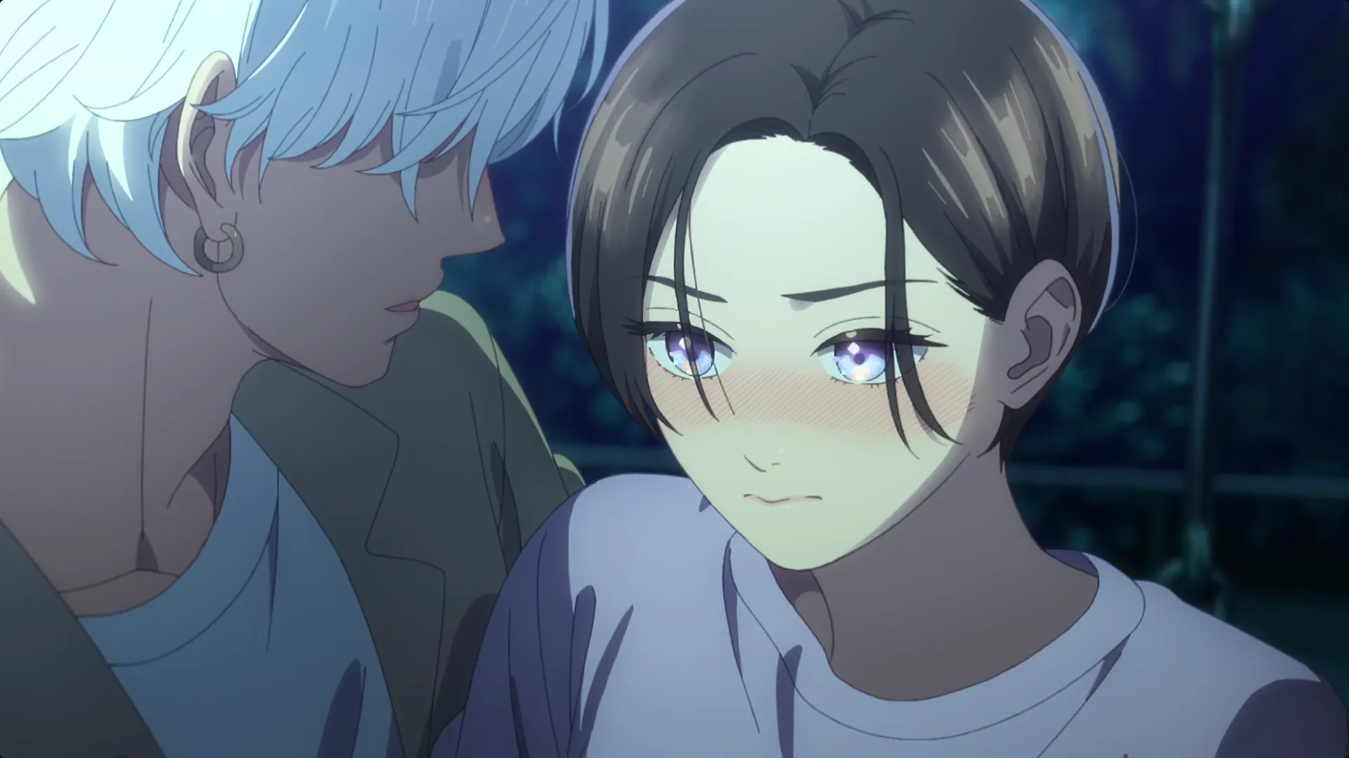 Кадр из аниме «Прекрасная вечерняя луна»