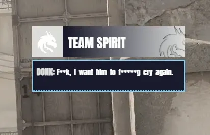 Слова donk в матче против Team Falcons на PGL Astana 2026 | Источник: канал PGL на Twitch