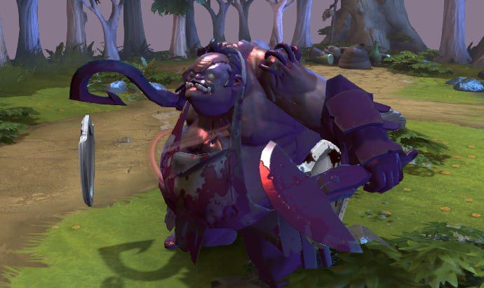 Pudge под действием Flesh Heap после обновления. Источник: канала Dota Степана в Telegram