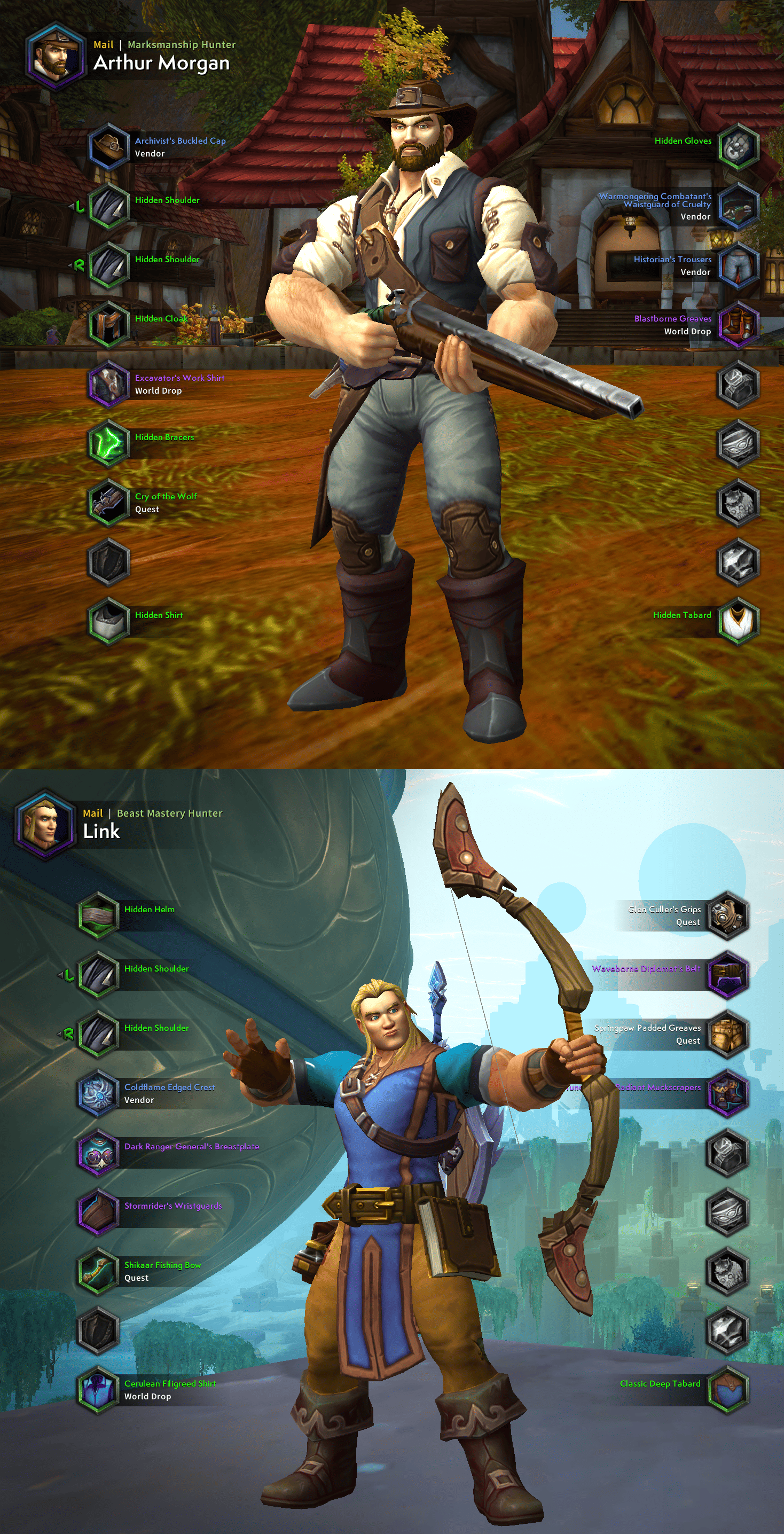 Необычная трансмогрификация в World of Warcraft. Источник: reddit