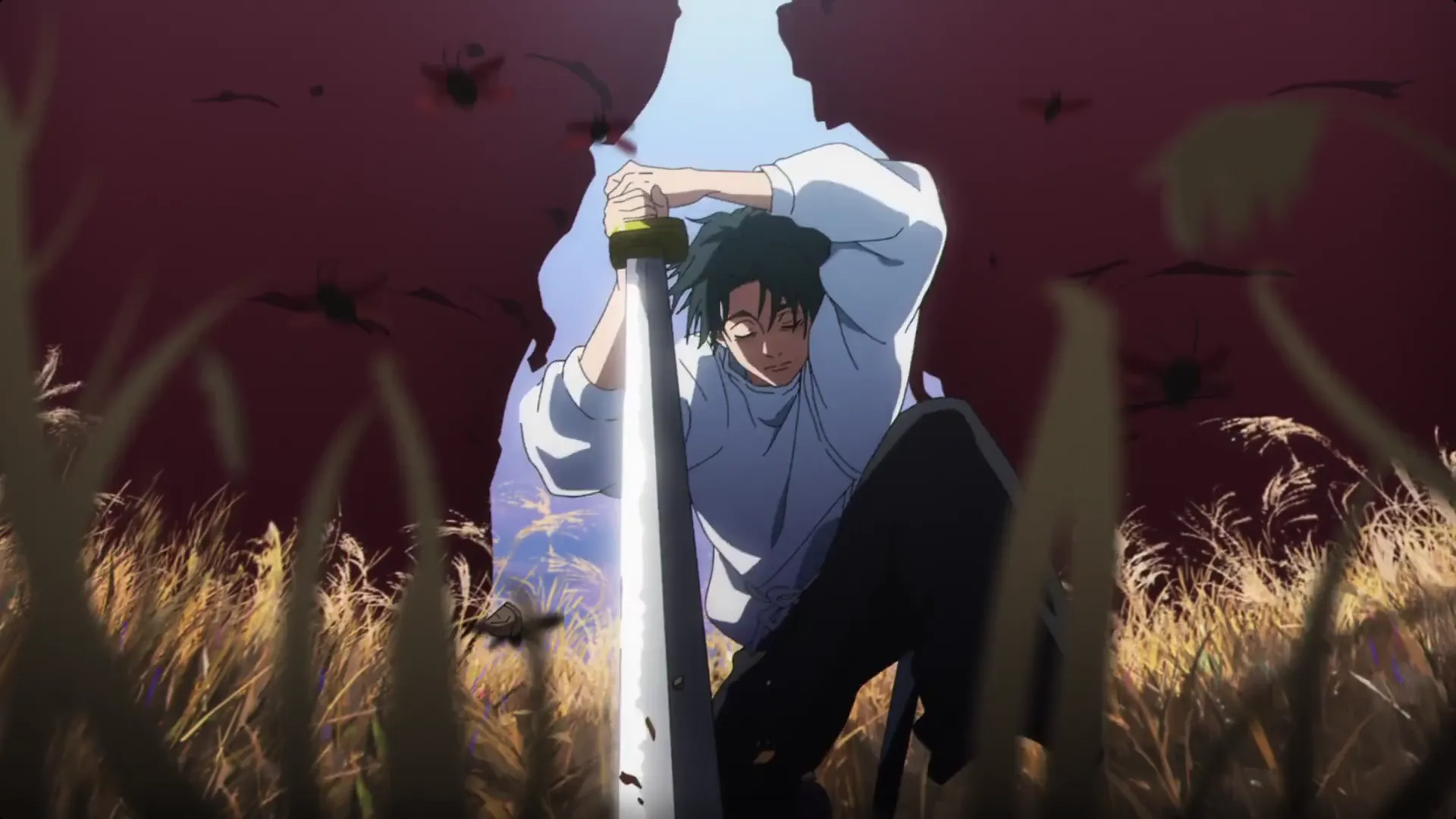 Кадр из аниме «Магическая битва: Смертельная миграция»