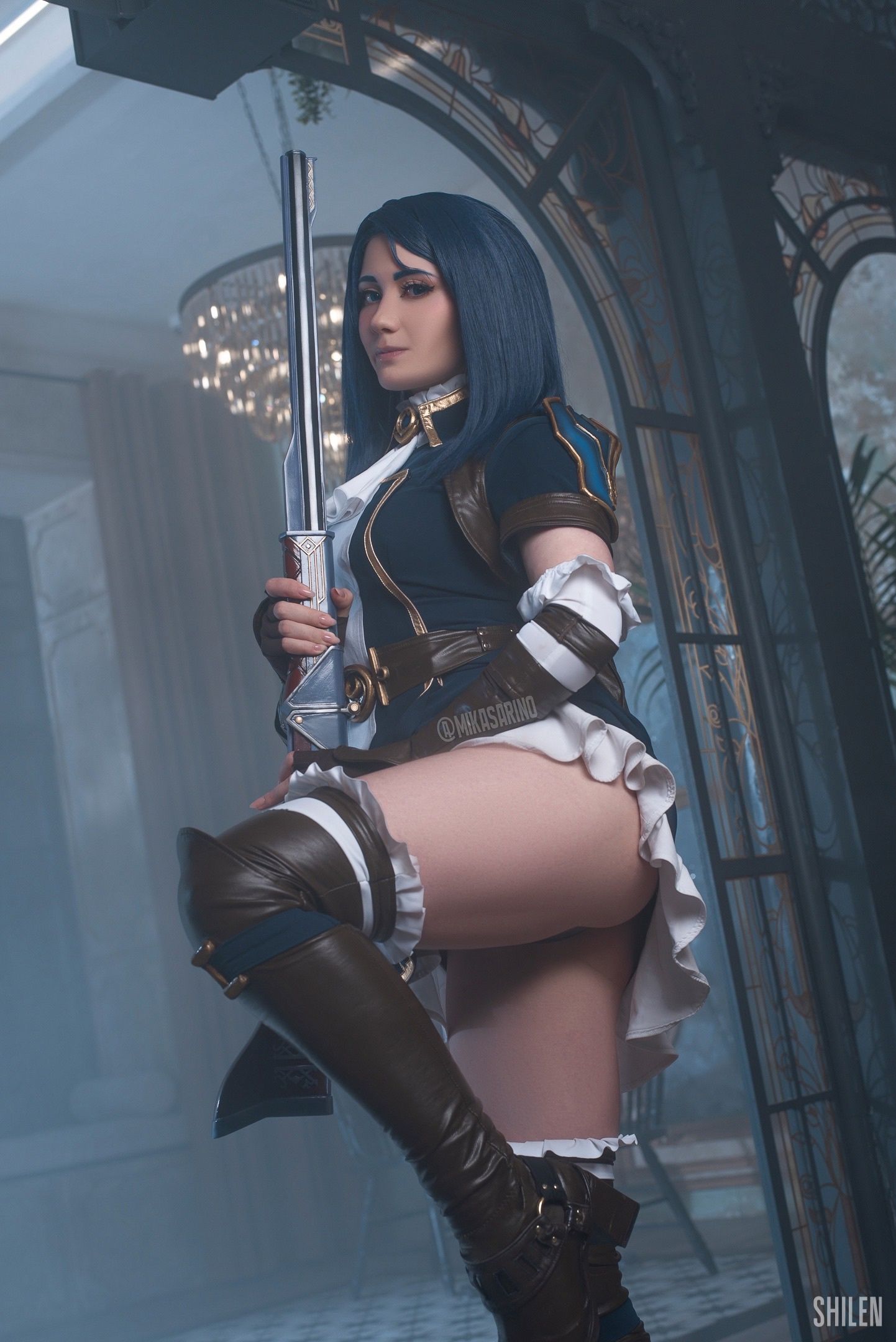 Косплей на Кейтлин из «Аркейна». Косплеер: Mikasa Rino ♡ Cosplay. Источник: vk.com/mikasarino