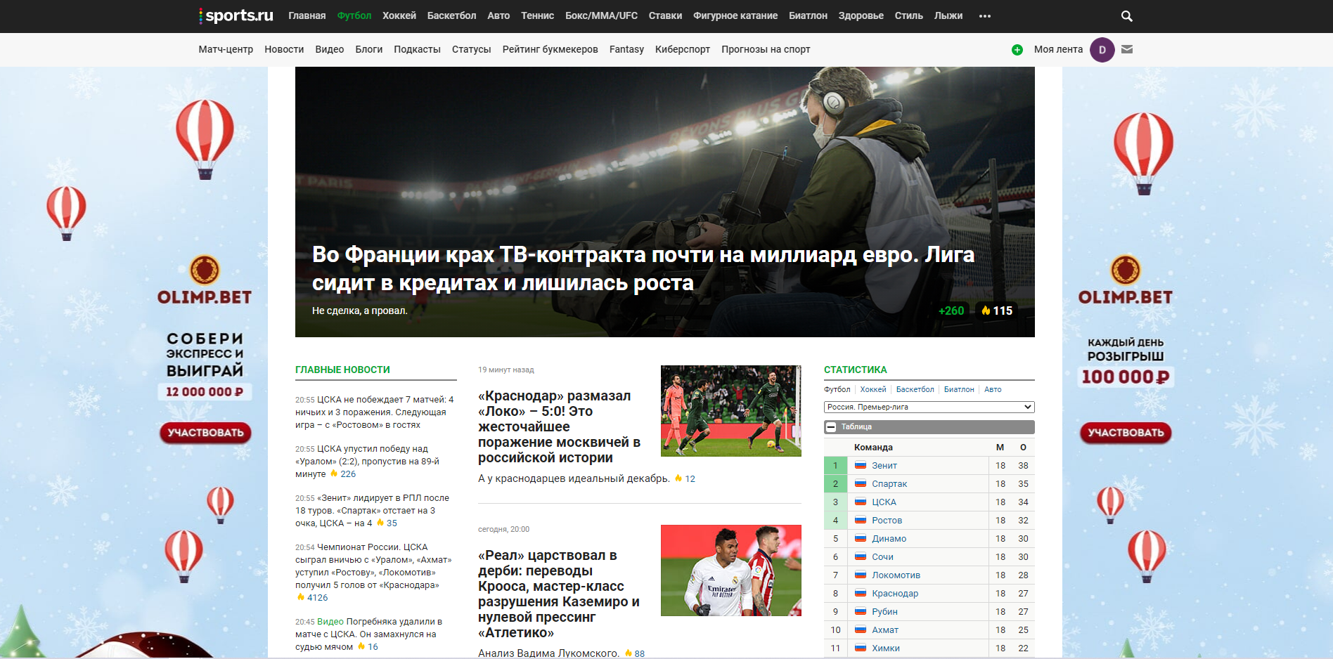 Главная Sports.ru