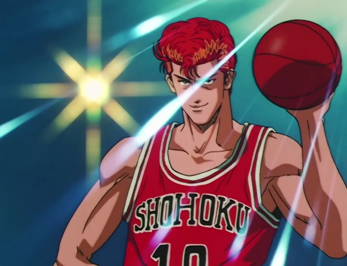 Кадр из аниме «Слэм-данк»