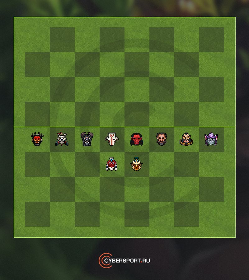 Пример линейной формации для воинов