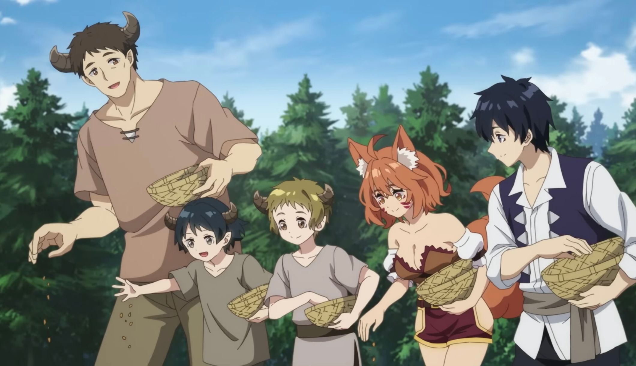 Кадр из аниме «Фермерская жизнь в ином мире»