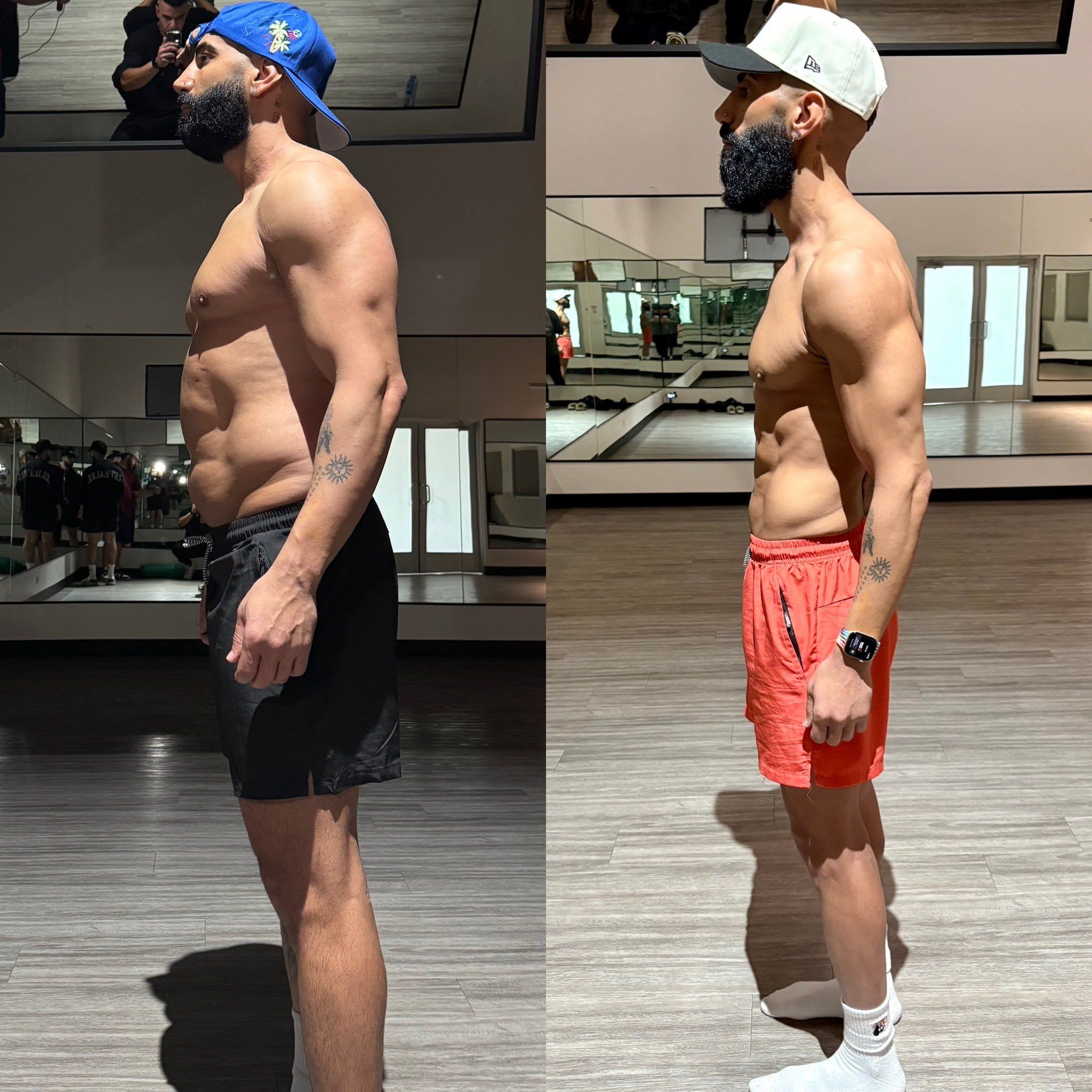 Стример Fousey до и после 30-дневного голодания | Источник: страница Fousey в X