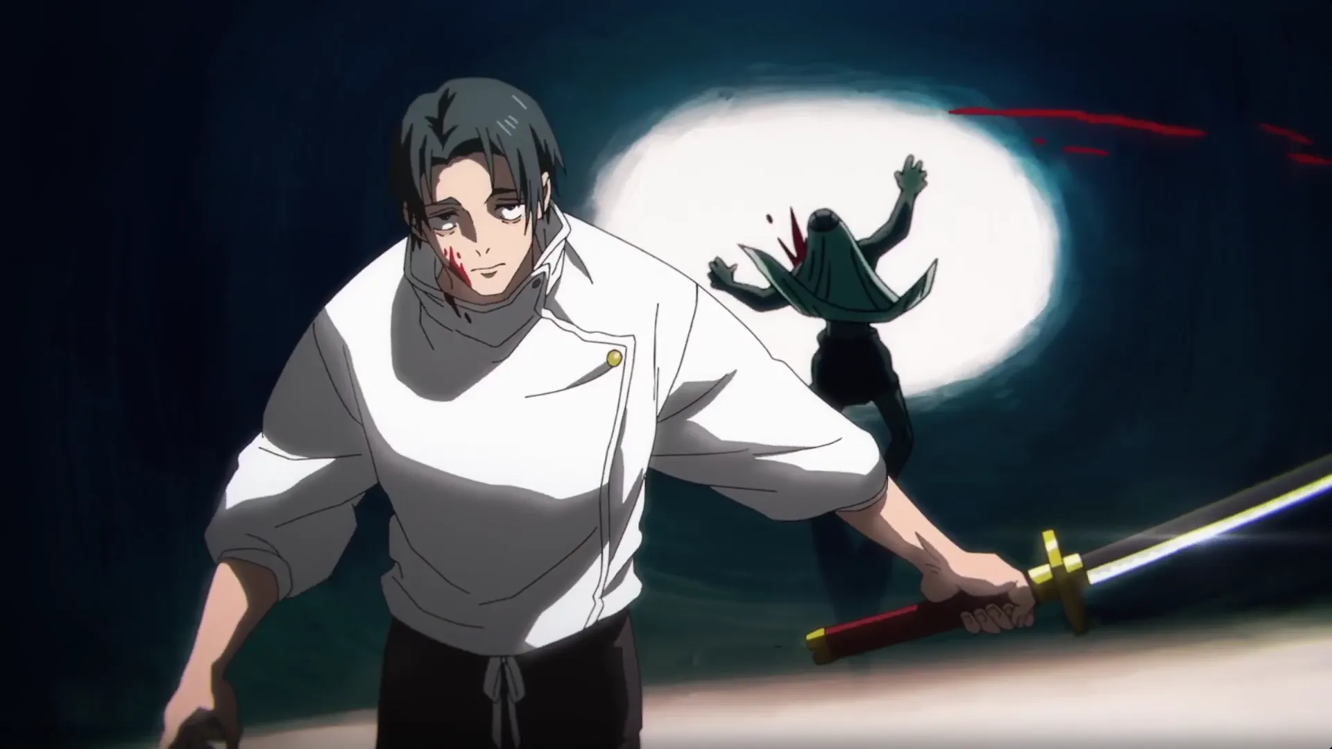 Кадр из аниме «Магическая битва: Смертельная миграция»