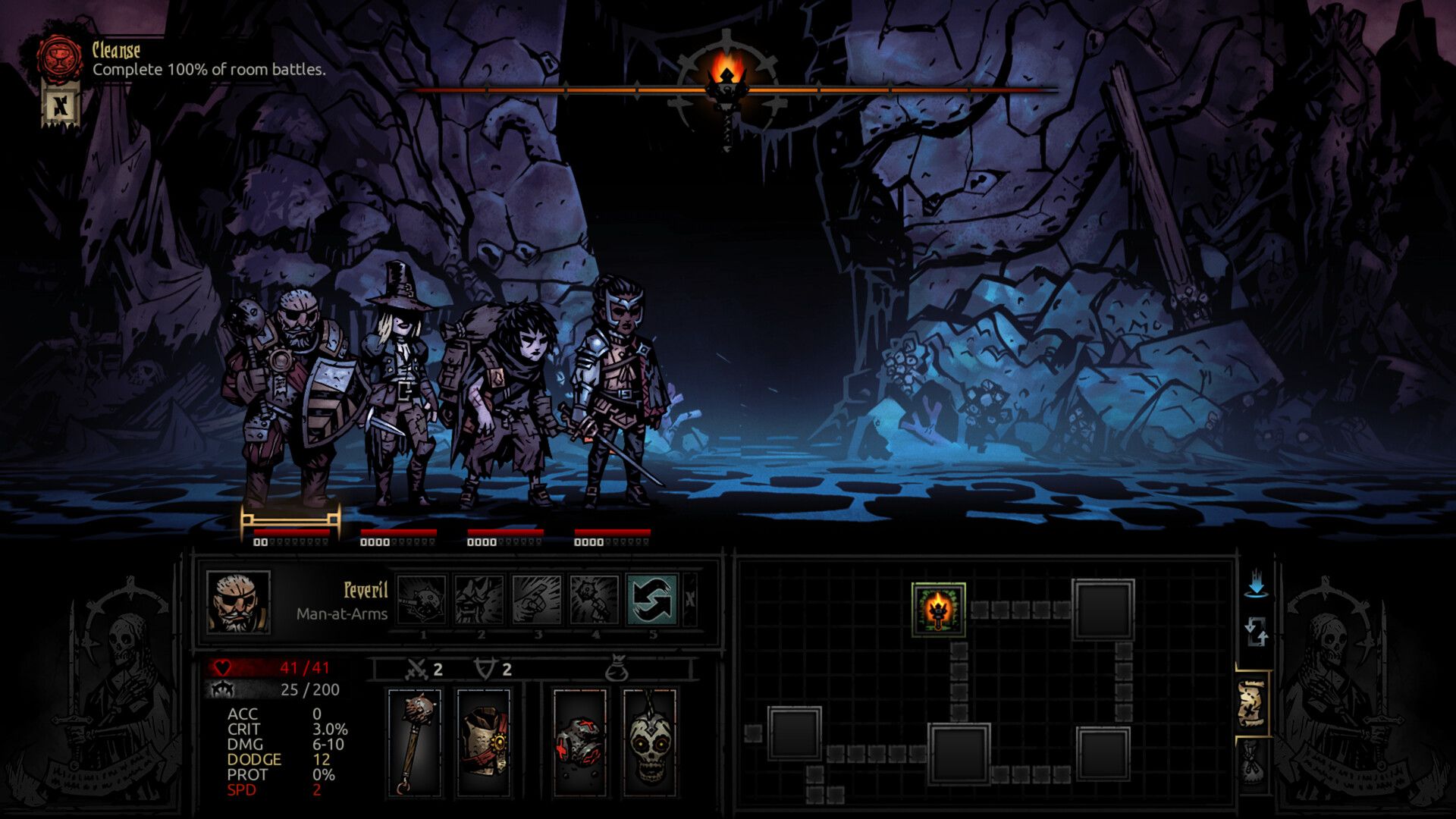 Скриншот из Darkest Dungeon: The Fire's Edge. Источник: Steam