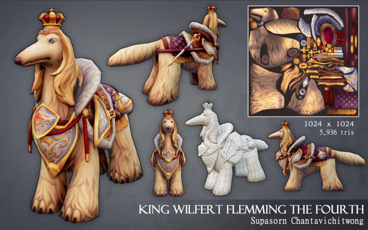 «Король Вильферт Флемминг IV».
Супасорн Чантавичитвонг,
Технологический институт DigiPen. Источник: worldofwarcraft.blizzard.com