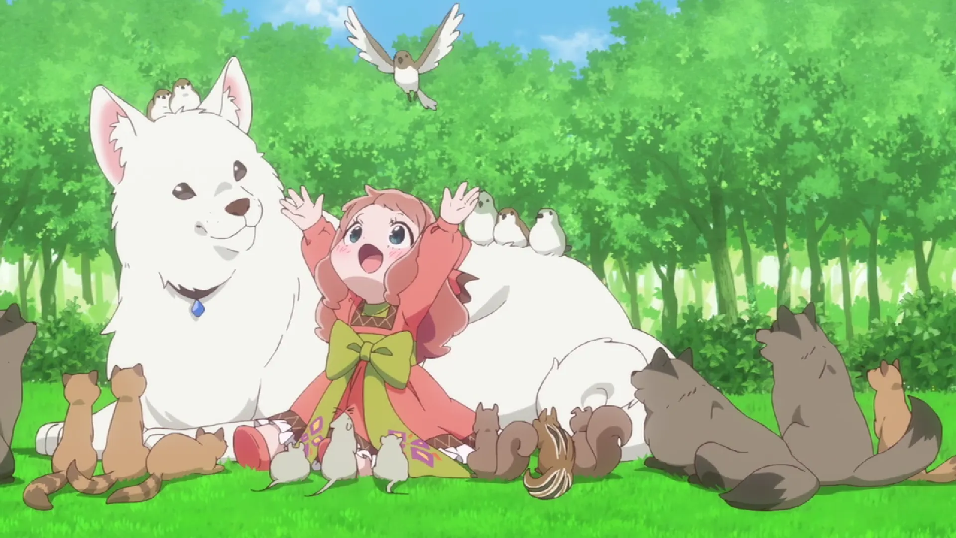 Кадр из аниме «Я делаю всё возможное, чтобы чувствовать себя как дома в другом мире»