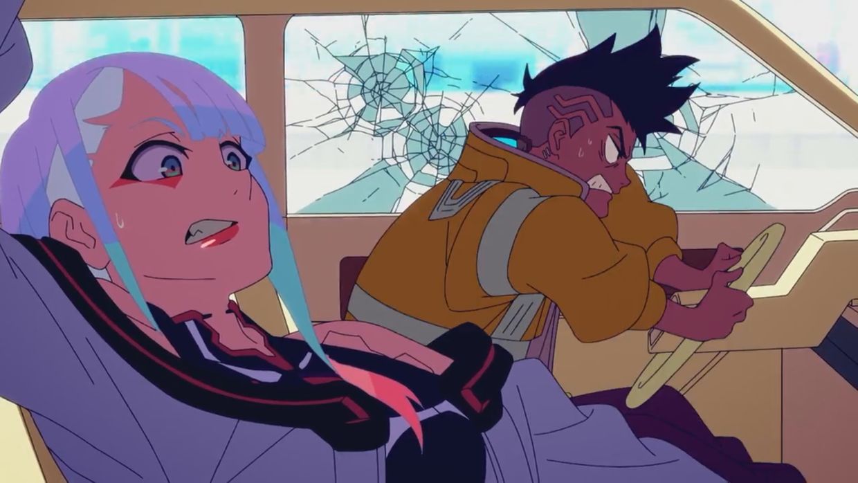 Кадр из мультсериала «Киберпанк: Бегущие по краю»