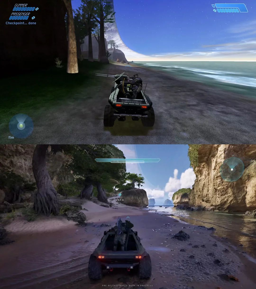 Скриншоты из Halo: Combat Evolved и Halo: Campaign Evolved. Источник: reddit