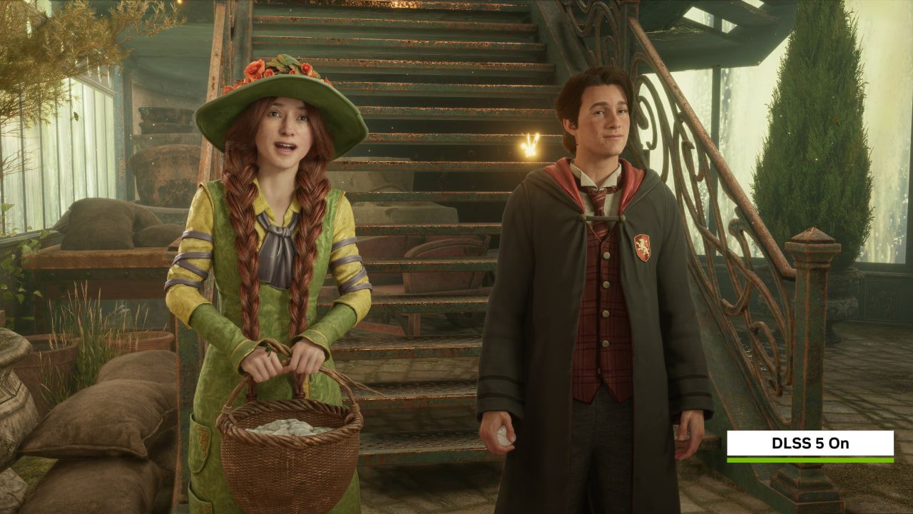 DLSS 5 в Hogwarts Legacy. Источник: NVIDIA