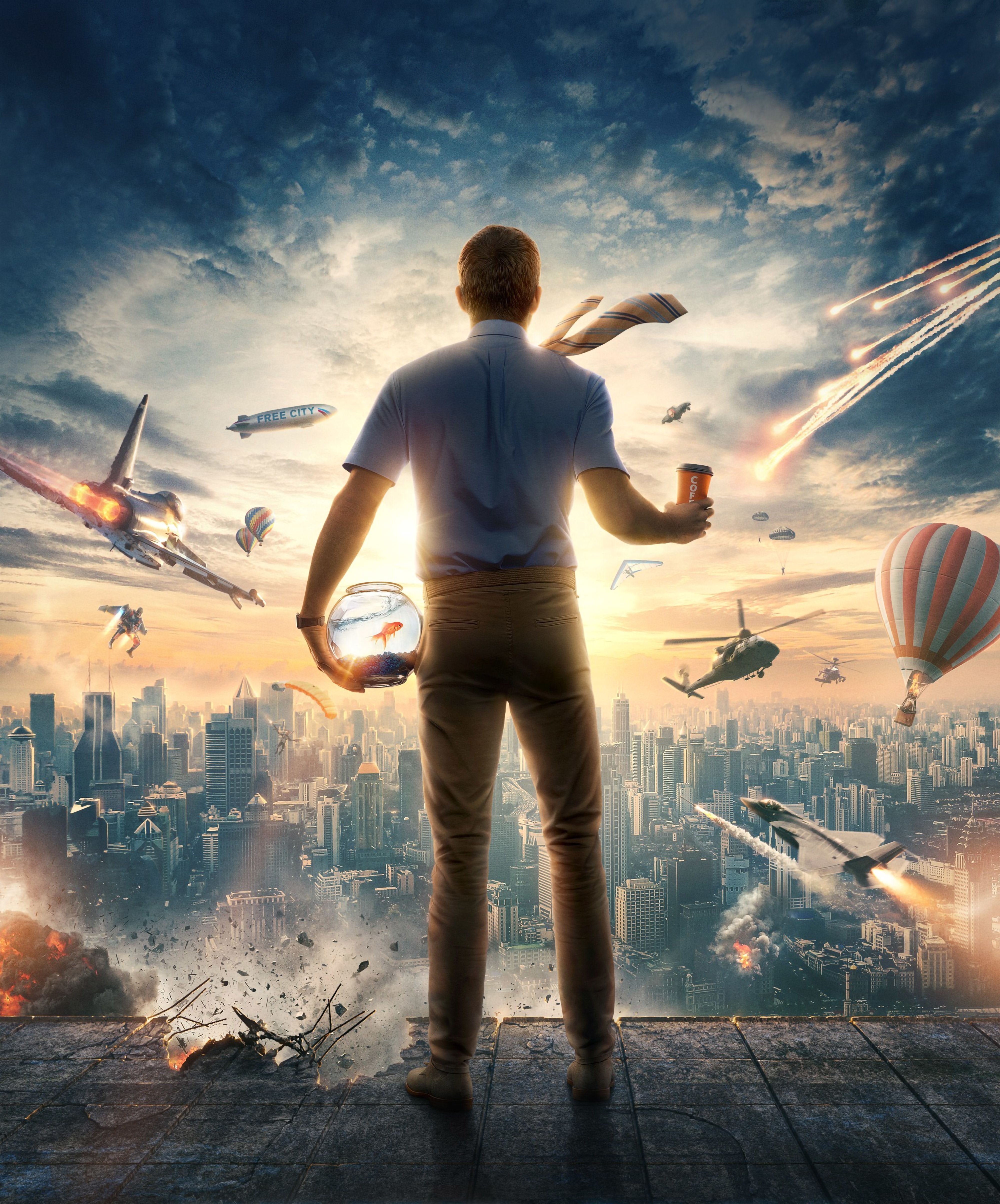 GTA для влюбленных: обзор фильма «Главный герой» с Райаном Рейнольдсом