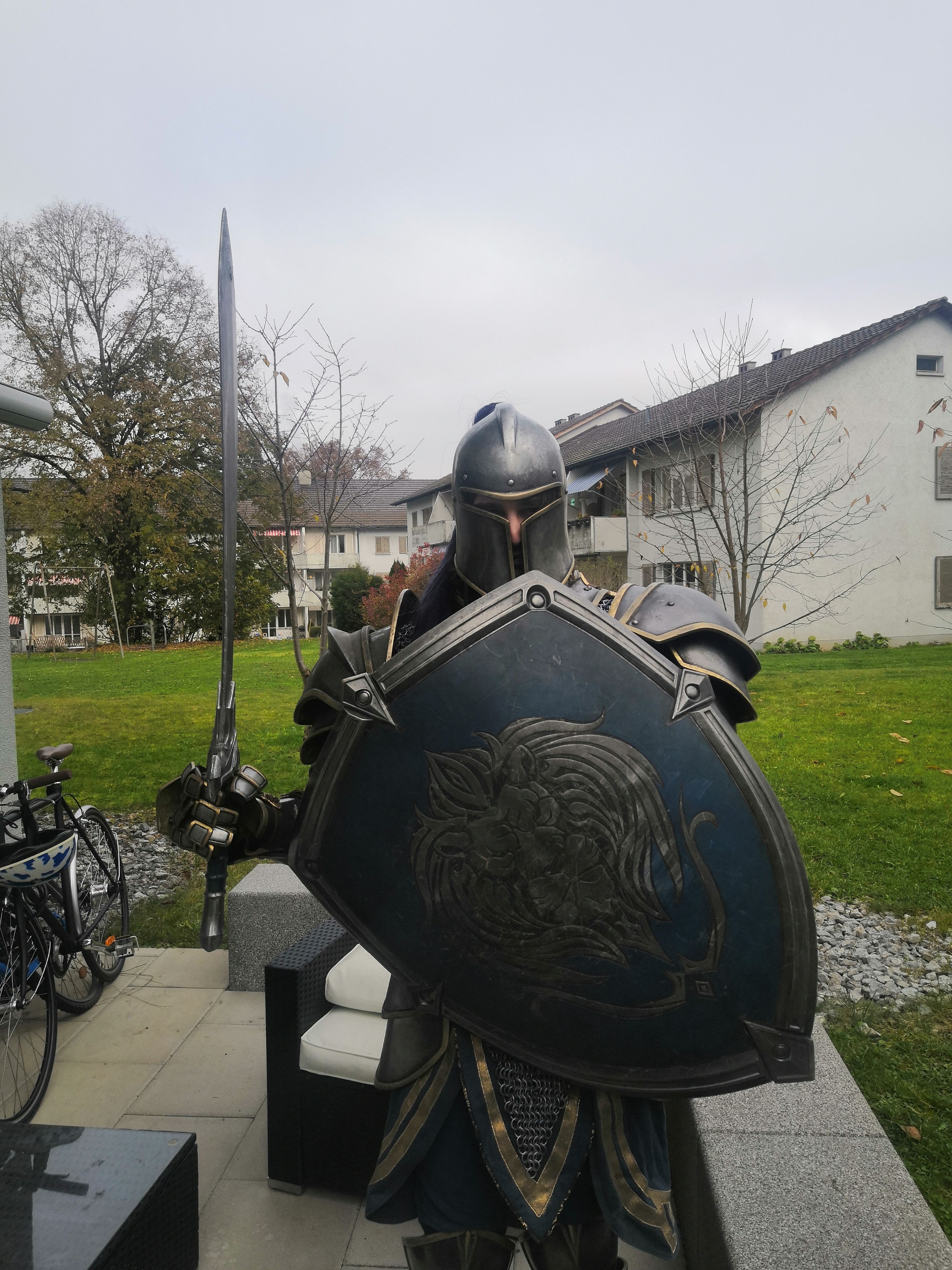 Косплей на воина Альянса из фильма &laquo;Варкрафт&raquo; | Источник: imgur.com/gallery/RGDrL1D