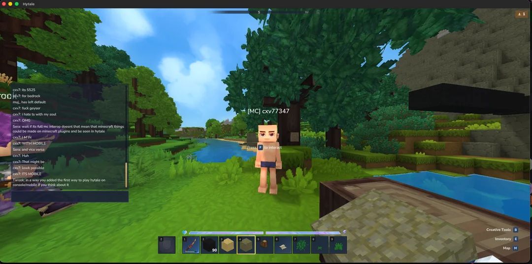 Кроссплей между Hytale и Minecraft. Источник: reddit