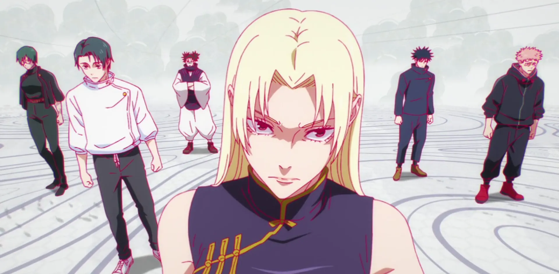 Кадр из аниме «Магическая битва: Смертельная миграция»