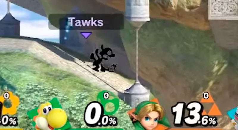 Признанный расистским жест из Super Smash Bros. Ultimate