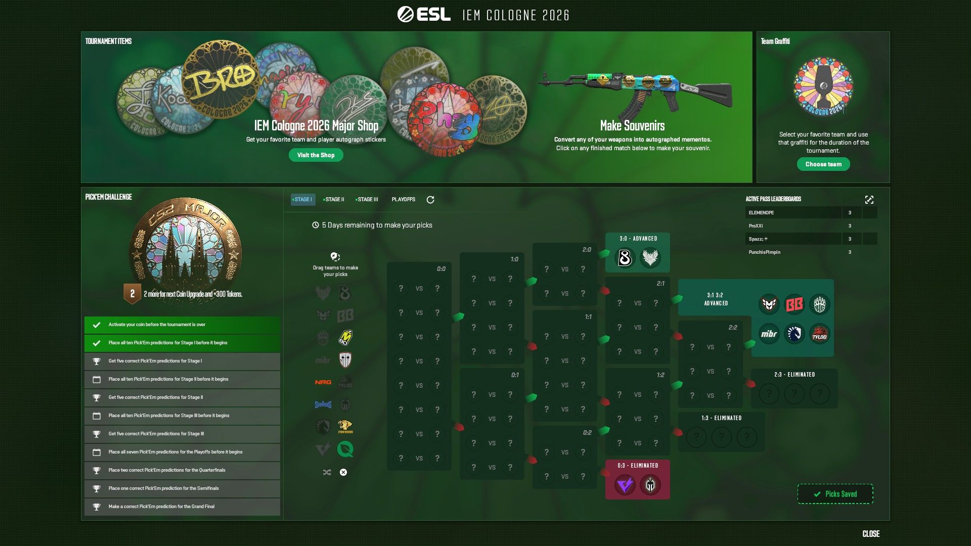 Прогнозы Pimp на первую стадию IEM Cologne Major 2026 | Источник: аккаунт Pimp в X