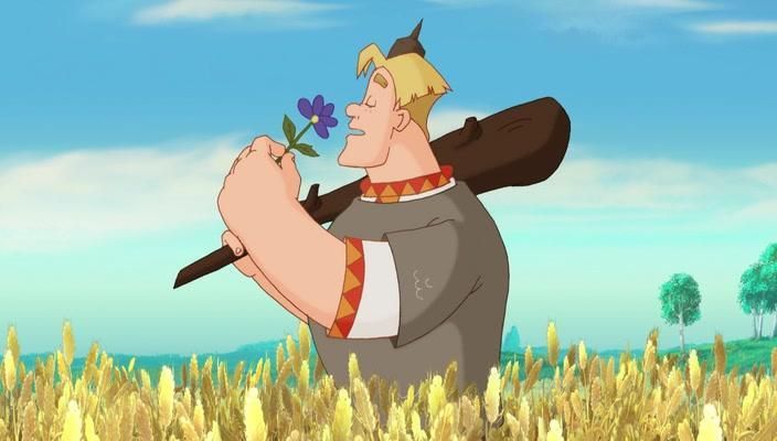 Кадр из мультфильма «Три богатыря и Шамаханская царица»