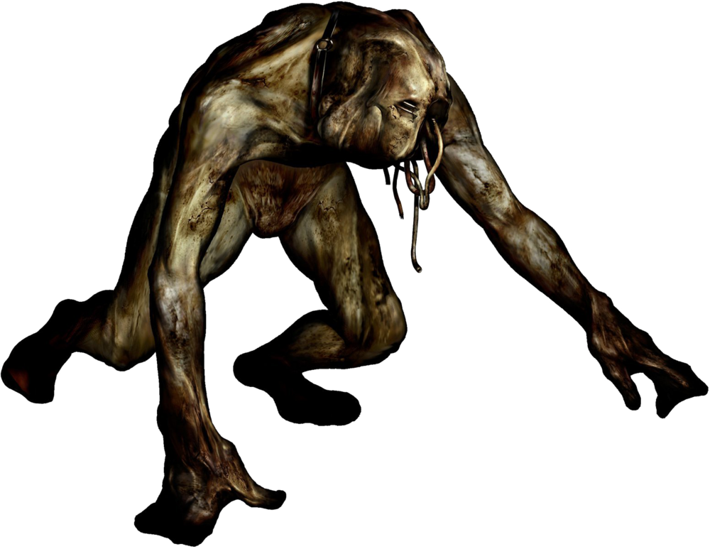 Шумный, обезьяноподобный монстр из Silent Hill