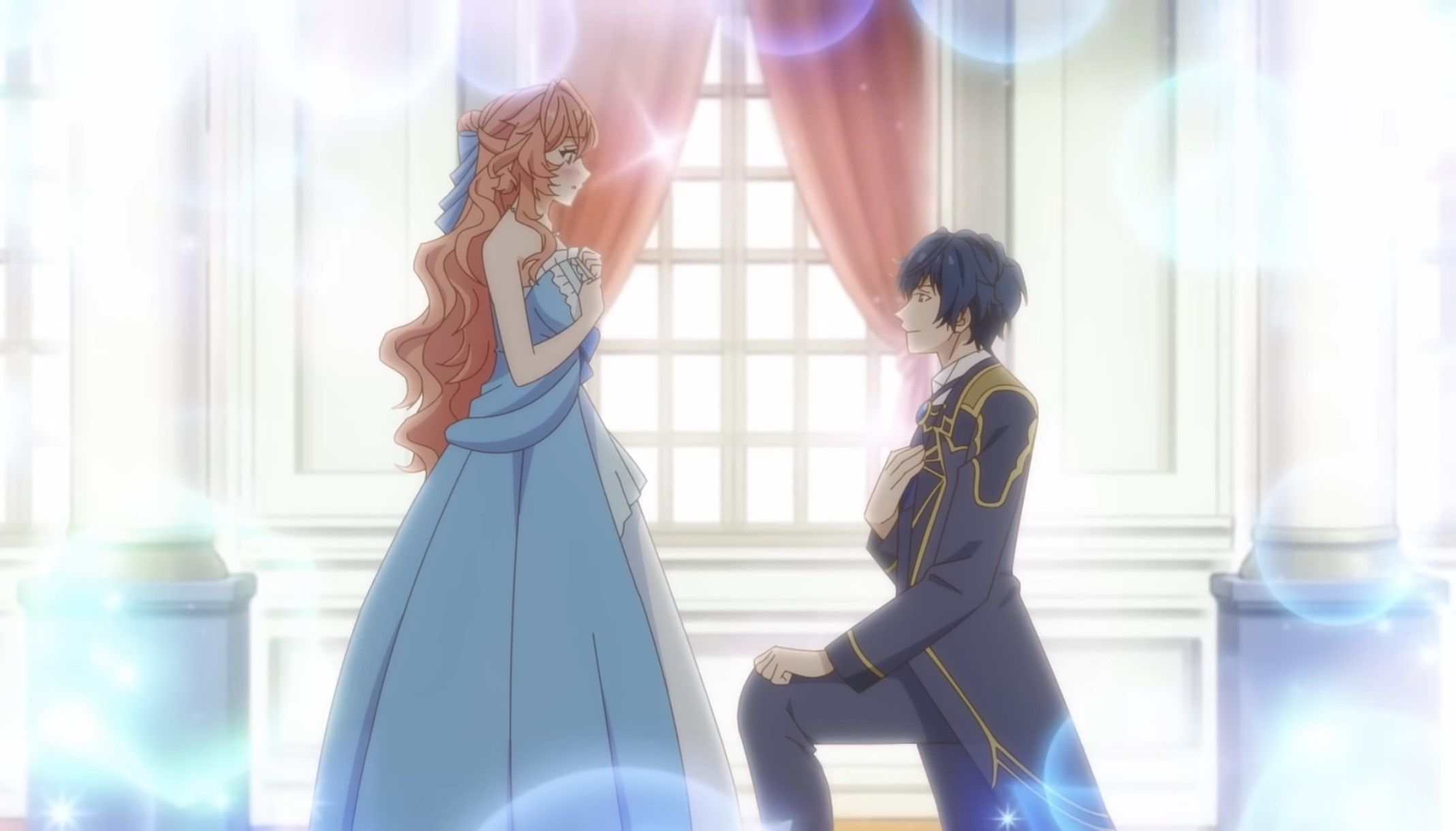 Кадр из аниме «Принц соседней страны обожает злодейку»