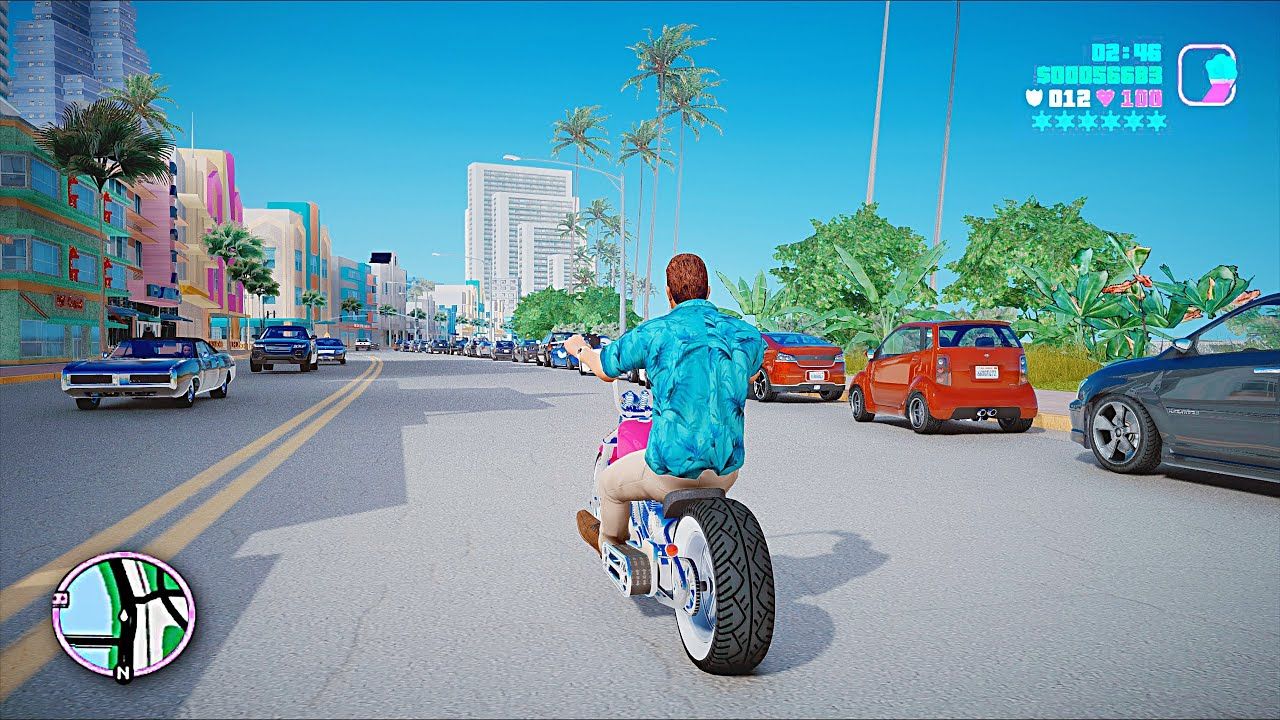 Куда торопиться, когда в GTA: Vice City такие виды?