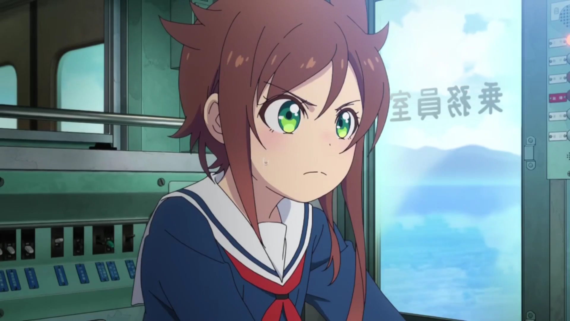 Кадр из аниме «Куда едет поезд судного дня?»