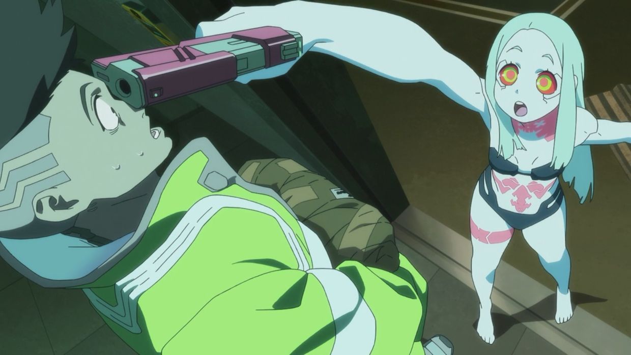 Кадр из мультсериала «Киберпанк: Бегущие по краю»