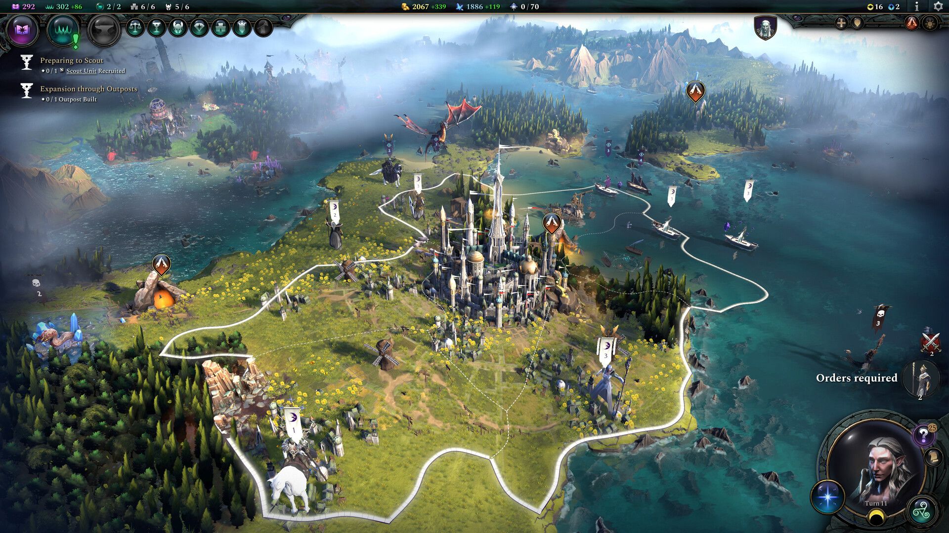 Скриншот из Age of Wonders 4. Источник: Steam