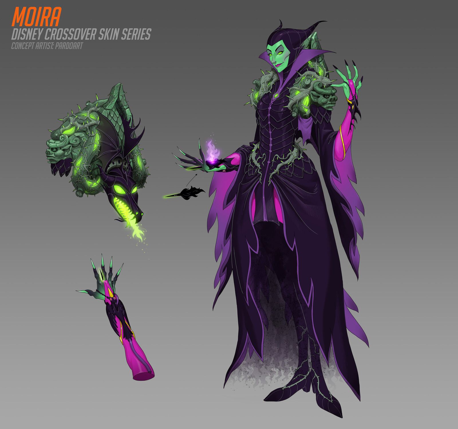 Скины для Overwatch 2 в духе героев Disney. Художник: Альфонсо Мартинез