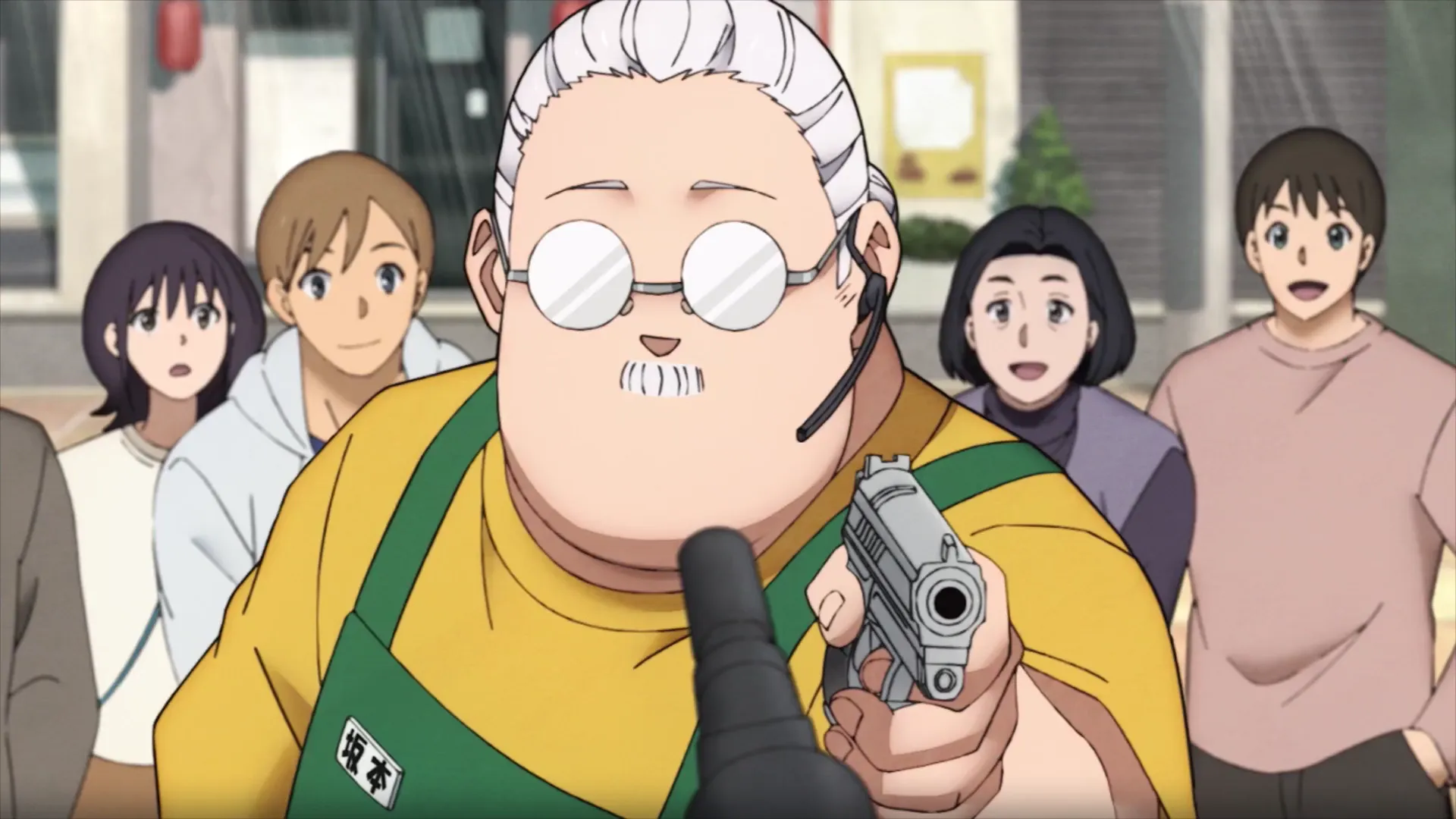 Кадр из аниме «Дни Сакамото»