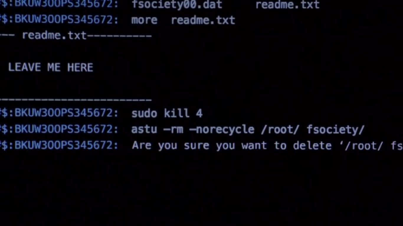 Изображение на мониторе Эллиота Алдерсона | Источник: сериал &laquo;Мистер Робот&raquo;