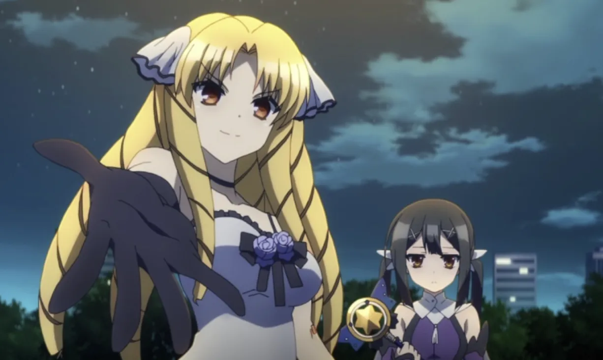 Кадр из аниме «Судьба: Девочка-волшебница Иллия»