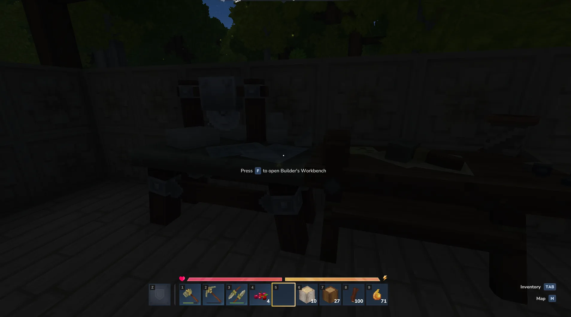 Press F to... Источник: скриншот из Hytale