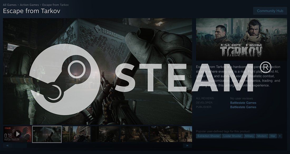 Страница игры в Steam. Источник: аккаунт Никиты Буянова в X