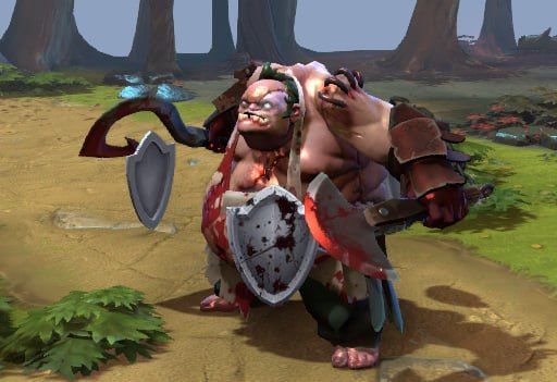 Pudge под действием Flesh Heap до обновления. Источник: канала Dota Степана в Telegram