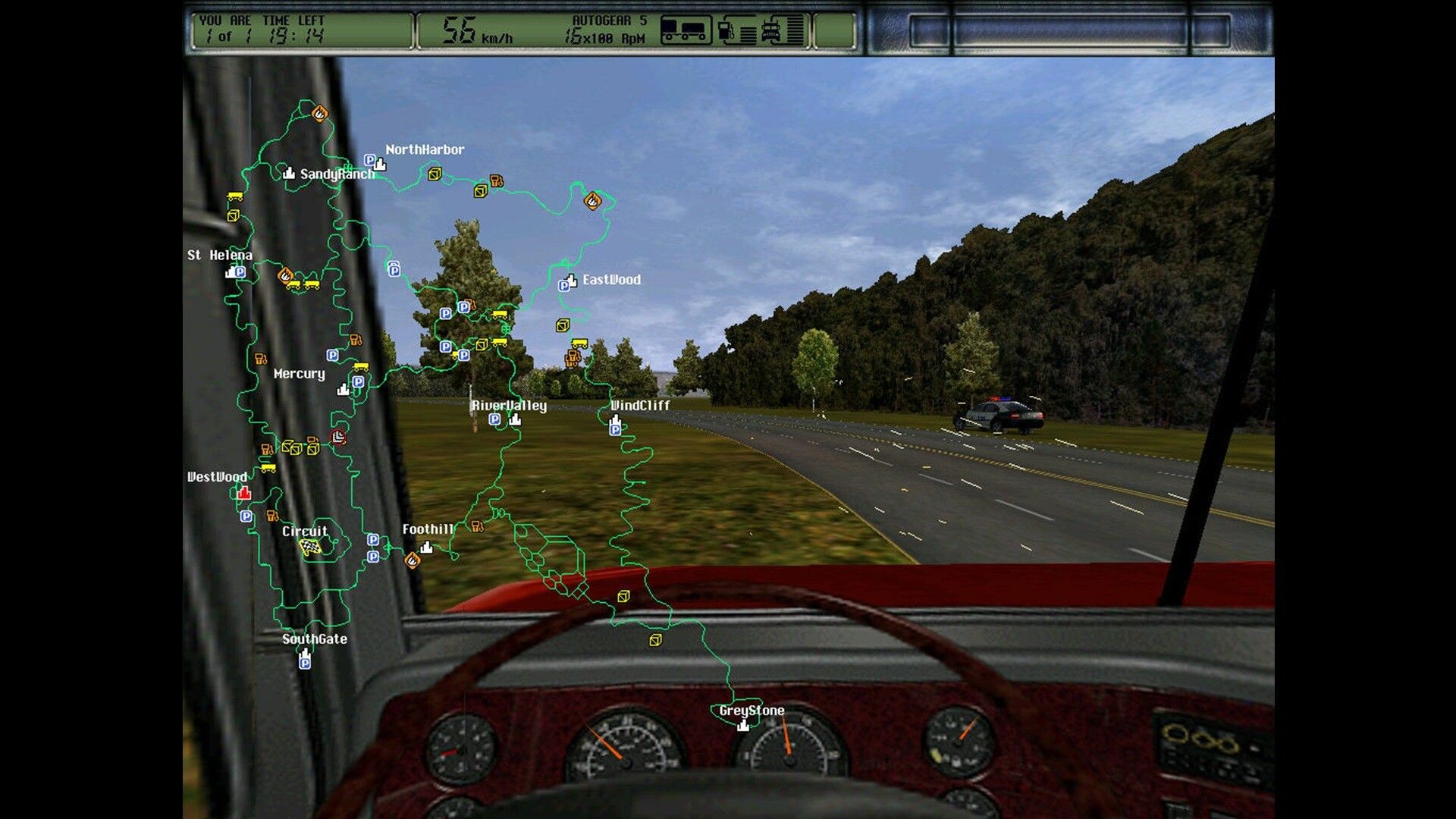 Скриншот из «Дальнобойщиков 2». Источник: Steam