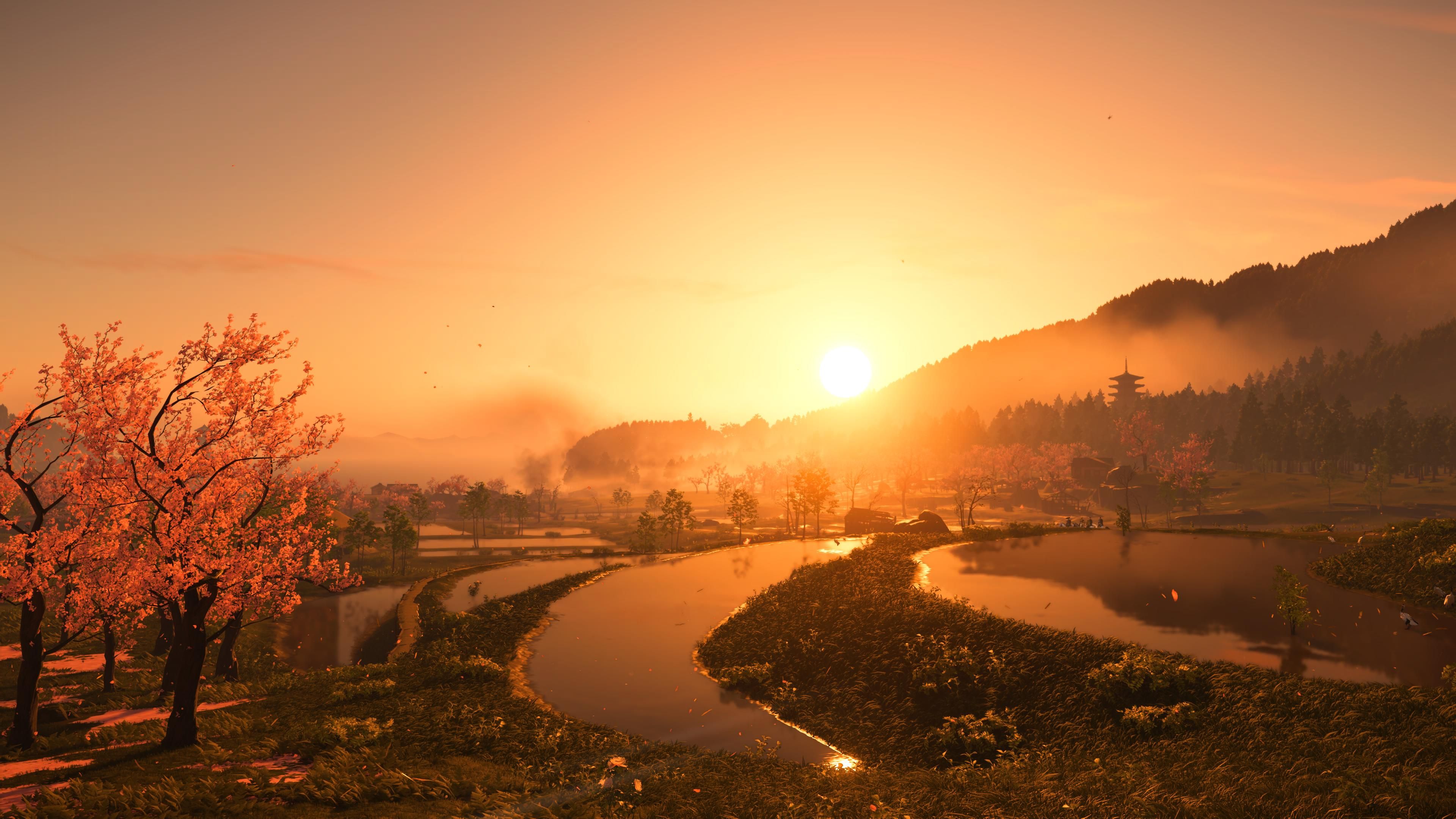 Скриншот из Ghost of Yōtei.