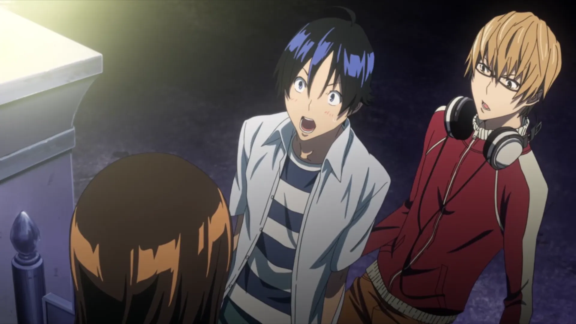 Кадр из аниме «Бакуман»