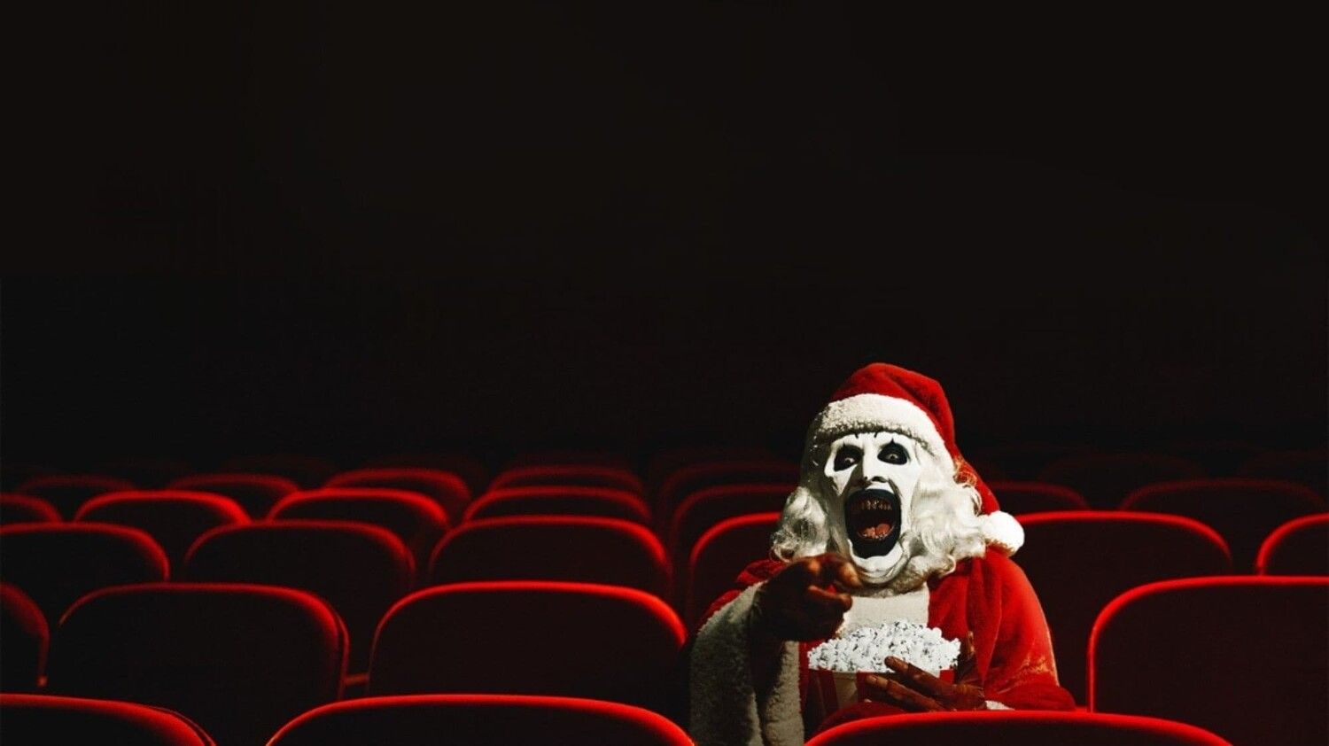 Кадр из фильма «Ужасающий 3» режиссера Дэмиена Леоне. Один из фильмов программы Beyond Fest 2024